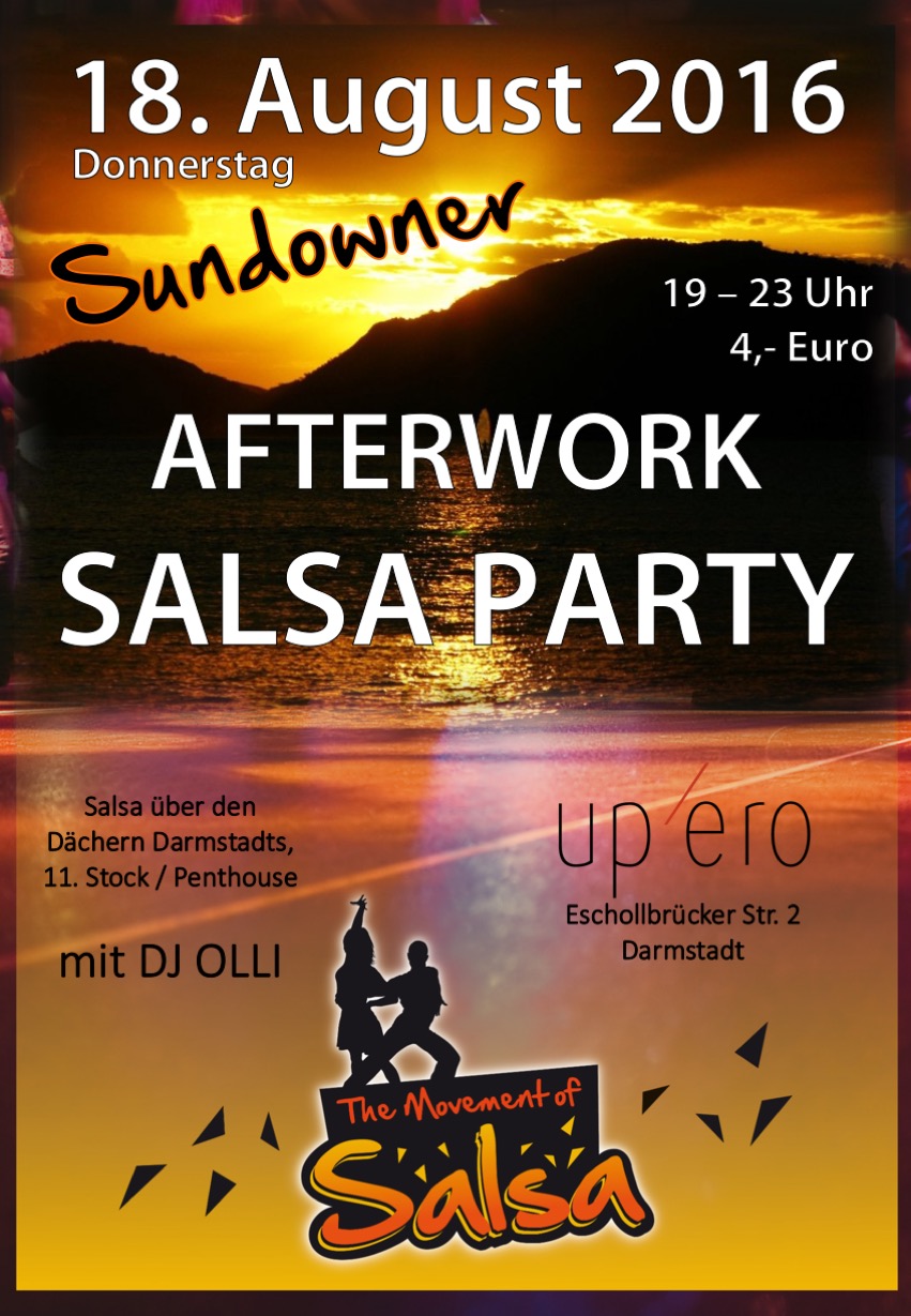 Afterwork Salsa Party in der Upéro Bar in Darmstadt Afterwork Salsa Party in der Upéro Bar in Darmstadt