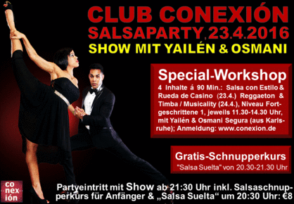 Club Conexion Salsaparty mit Show und Workshops Salsaparty in Frankfurt am Main