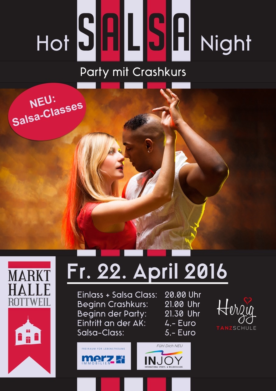 HOT SALSA NIGHT in der MARKTHALLE ROTTWEIL Salsaparty in Rottweil