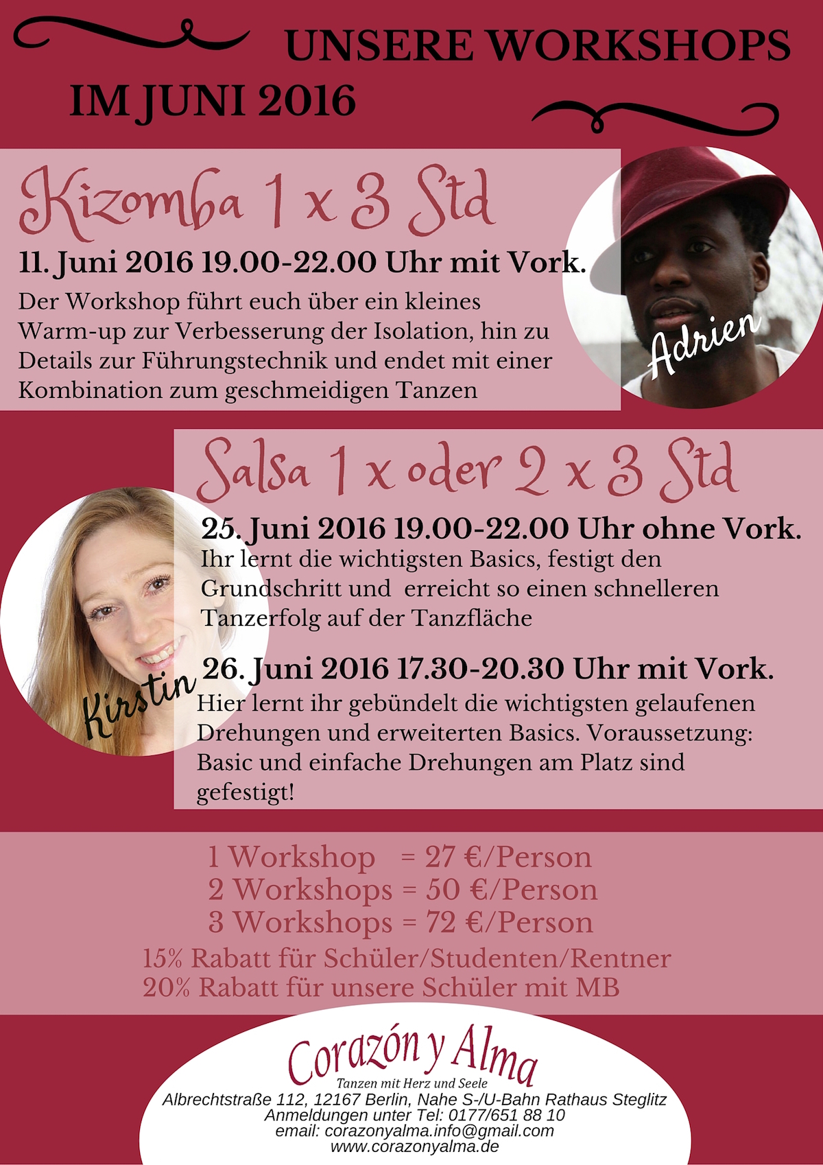 Salsa für Einsteiger / Einsteiger mit Vorkenntnissen in Berlin