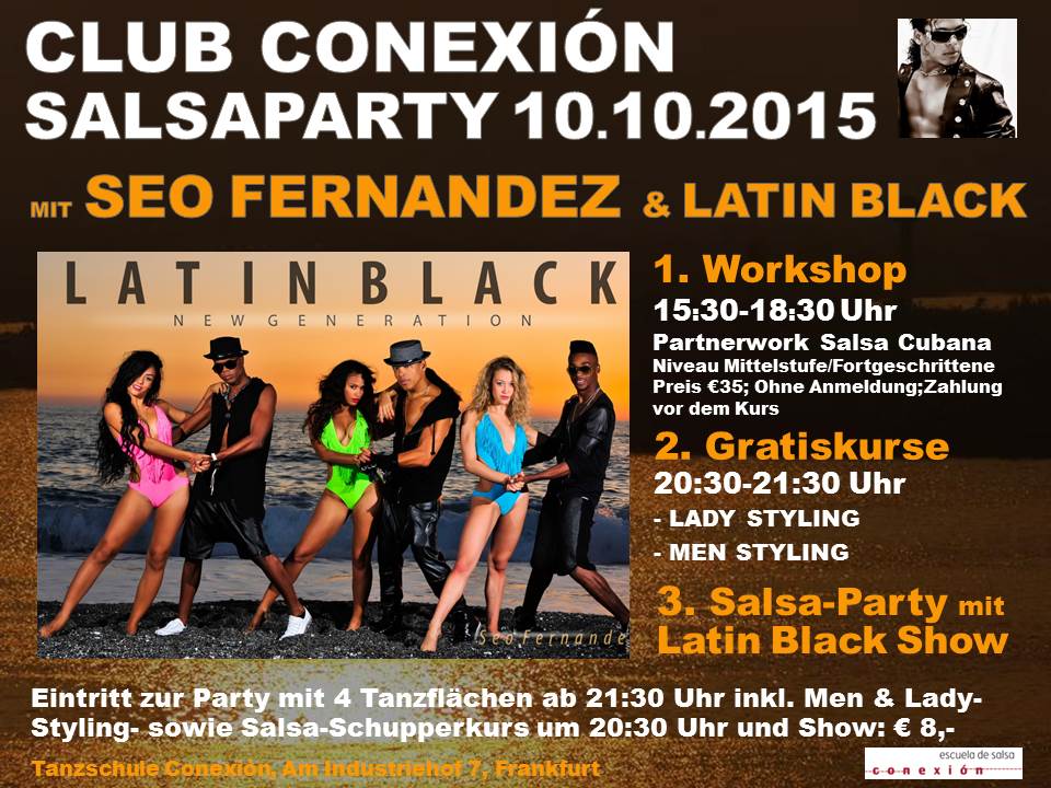 Salsaparty mit SHOW und Workshop mit Seo Fernandez in Frankfurt am Main