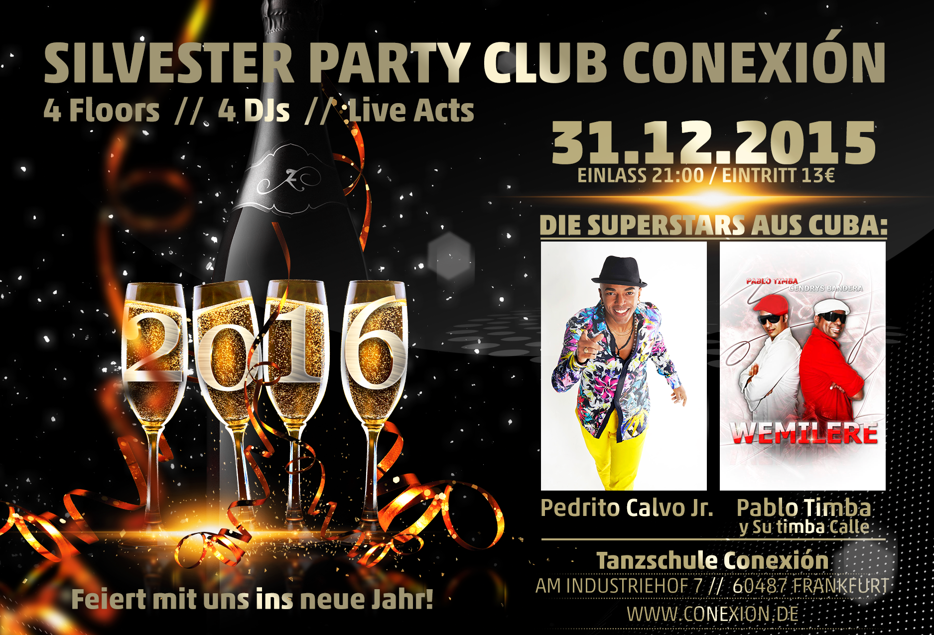 Salsa-Silvesterparty mit LIVE Musik in Frankfurt am Main